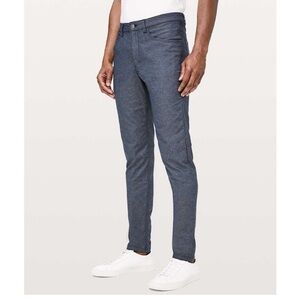 Lululemon ABC Pant Slim *Tech Canvas 34" In Heathered Deep Navy Size 32